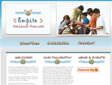 Tablet Screenshot of empiremontessoripreschool.com